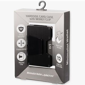 🔹️Exact Fit Minimalist Hardside Wallet w/Money Clip